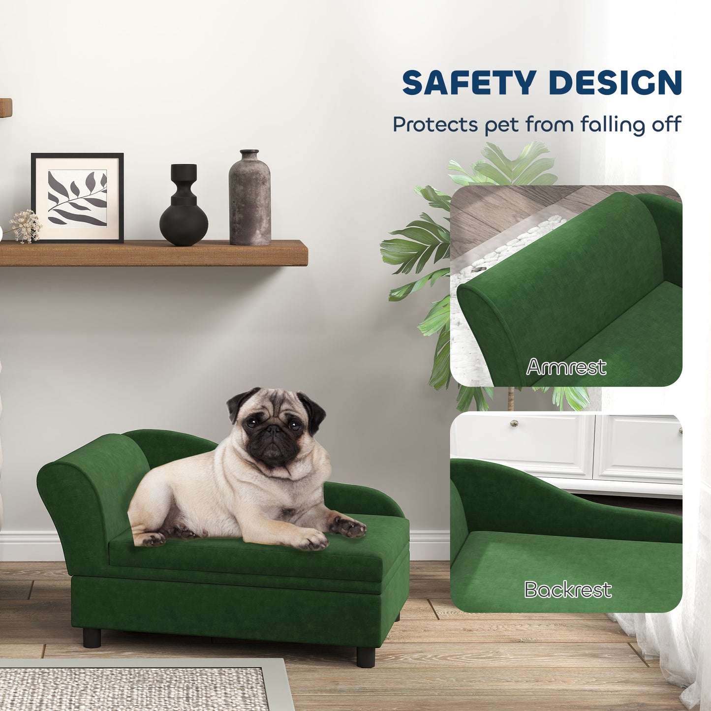 Pet Sofa Bed dimensions detail