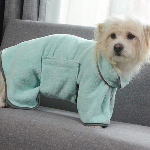 Microfiber Pet Bathrobe & Drying Towel