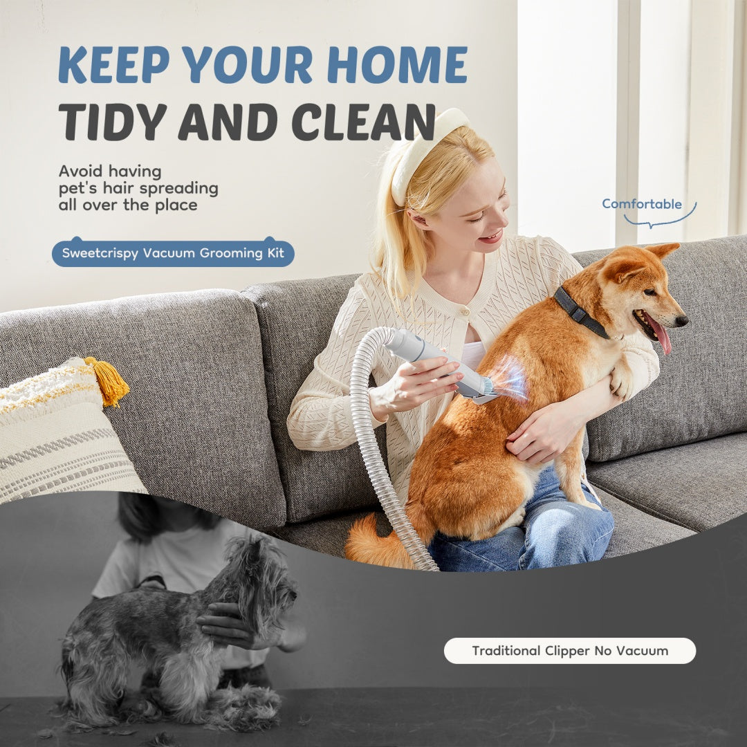 Pro Pet Grooming Clipper & Vacuum Set