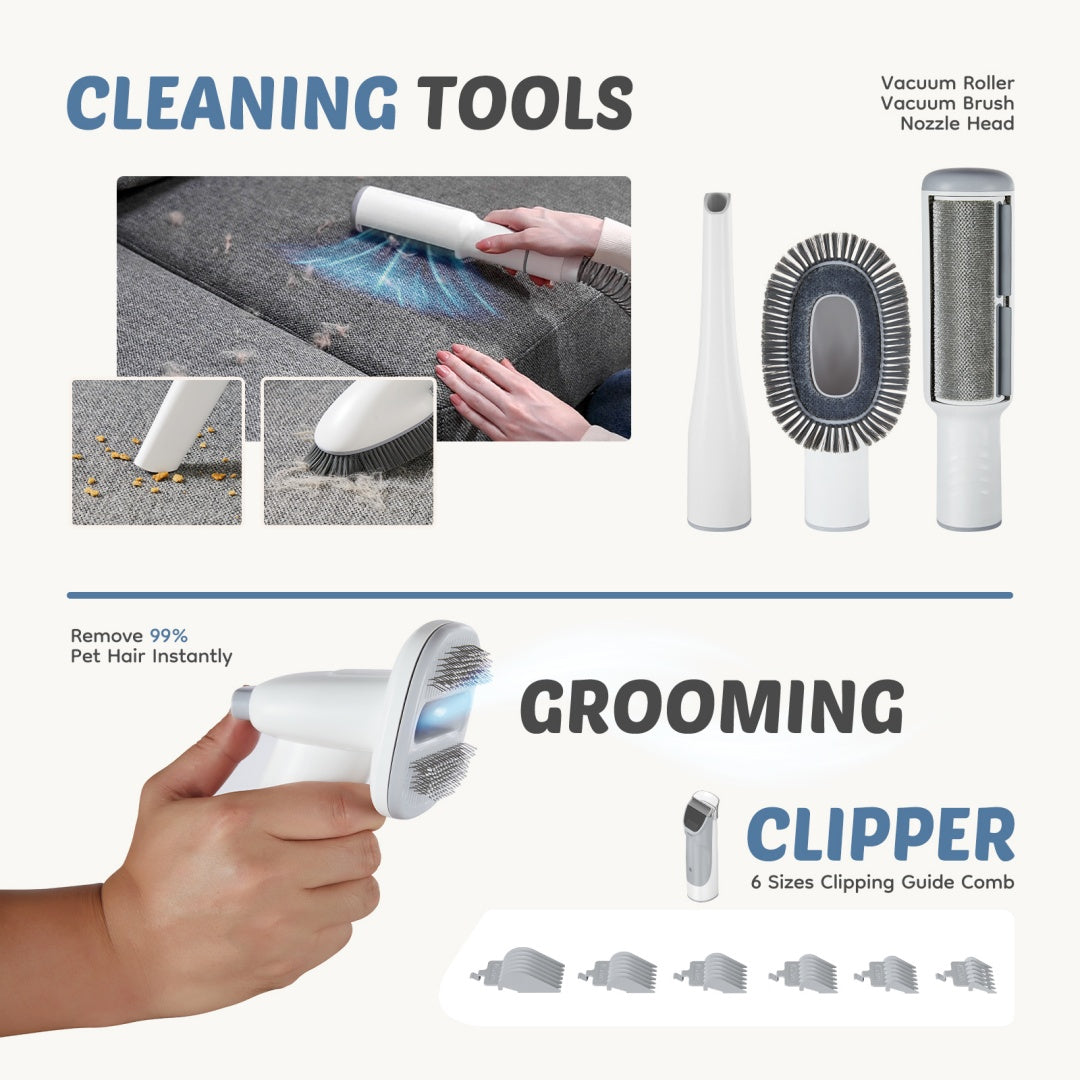 Pro Pet Grooming Clipper & Vacuum Set