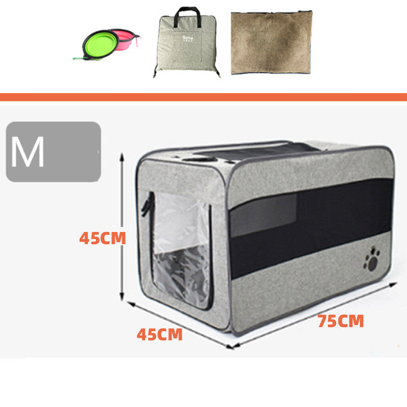 Soft-Sided Folding Pet Travel Carrier Bag