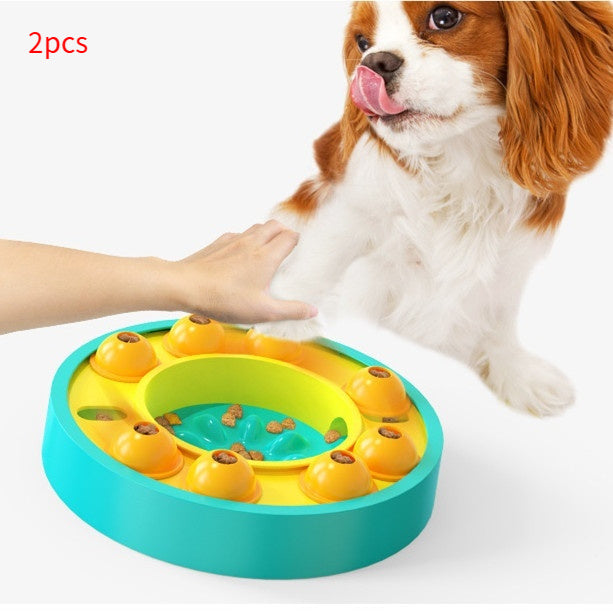 Spinning IQ Puzzle Slow Feeder Bowl