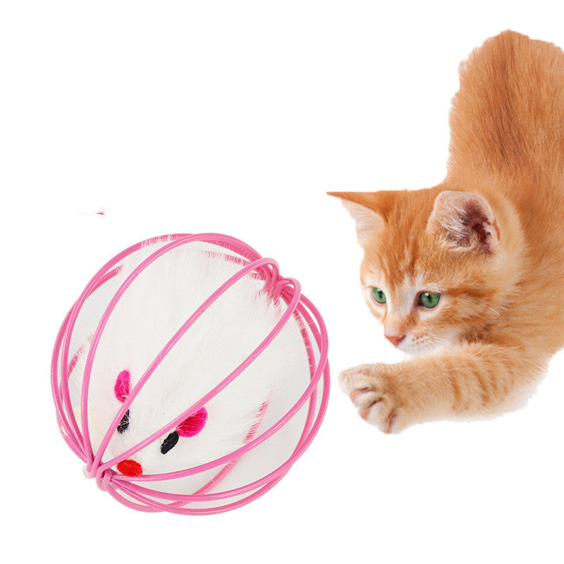 Mouse & Rattle Ball Cat Toy