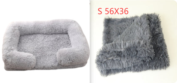 Rectangular pet sleeping bed available from small to XL