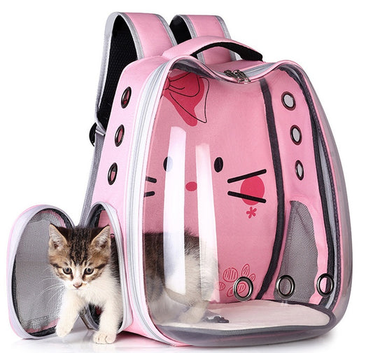 Comfort Meets Style Breathable Hard Shell Shoulder Pet Backpack