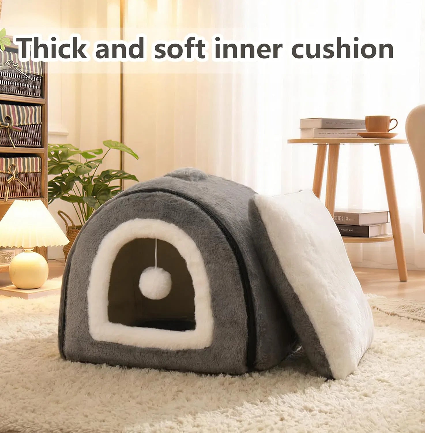 Cat cave arched roof entry