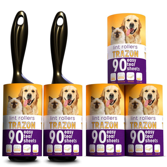 Pet Hair Lint Roller with 5 Refills (450 Sheets)
