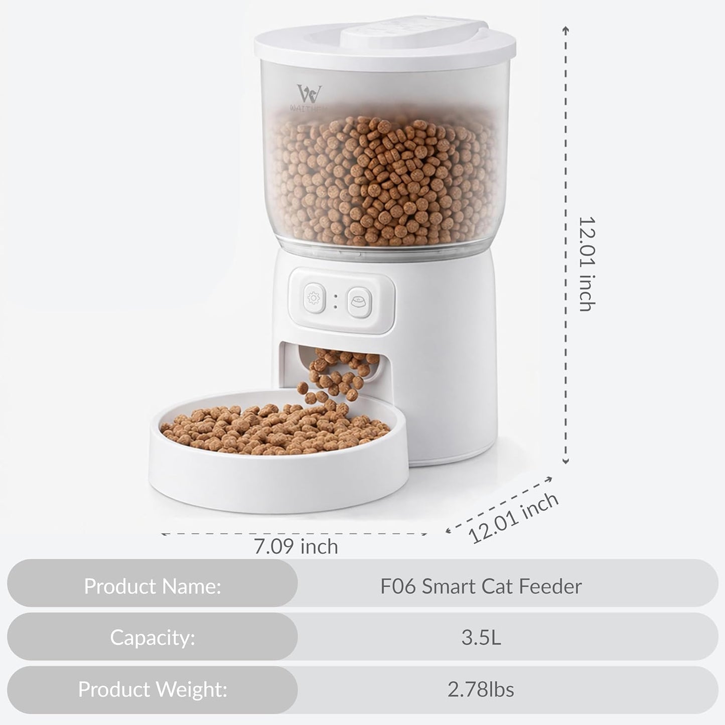Automatic pet feeder app control