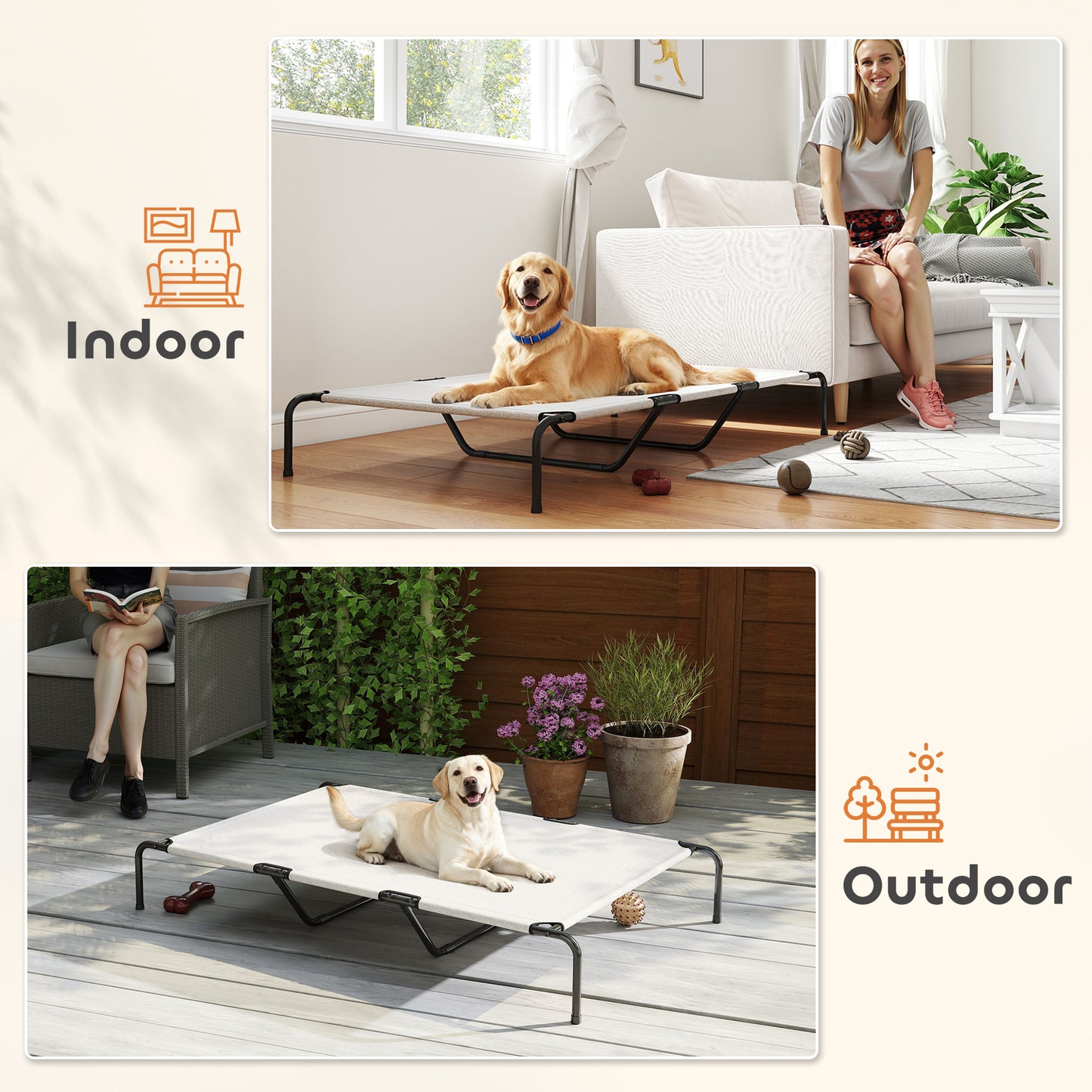 Raised dog cot 9 inches off ground