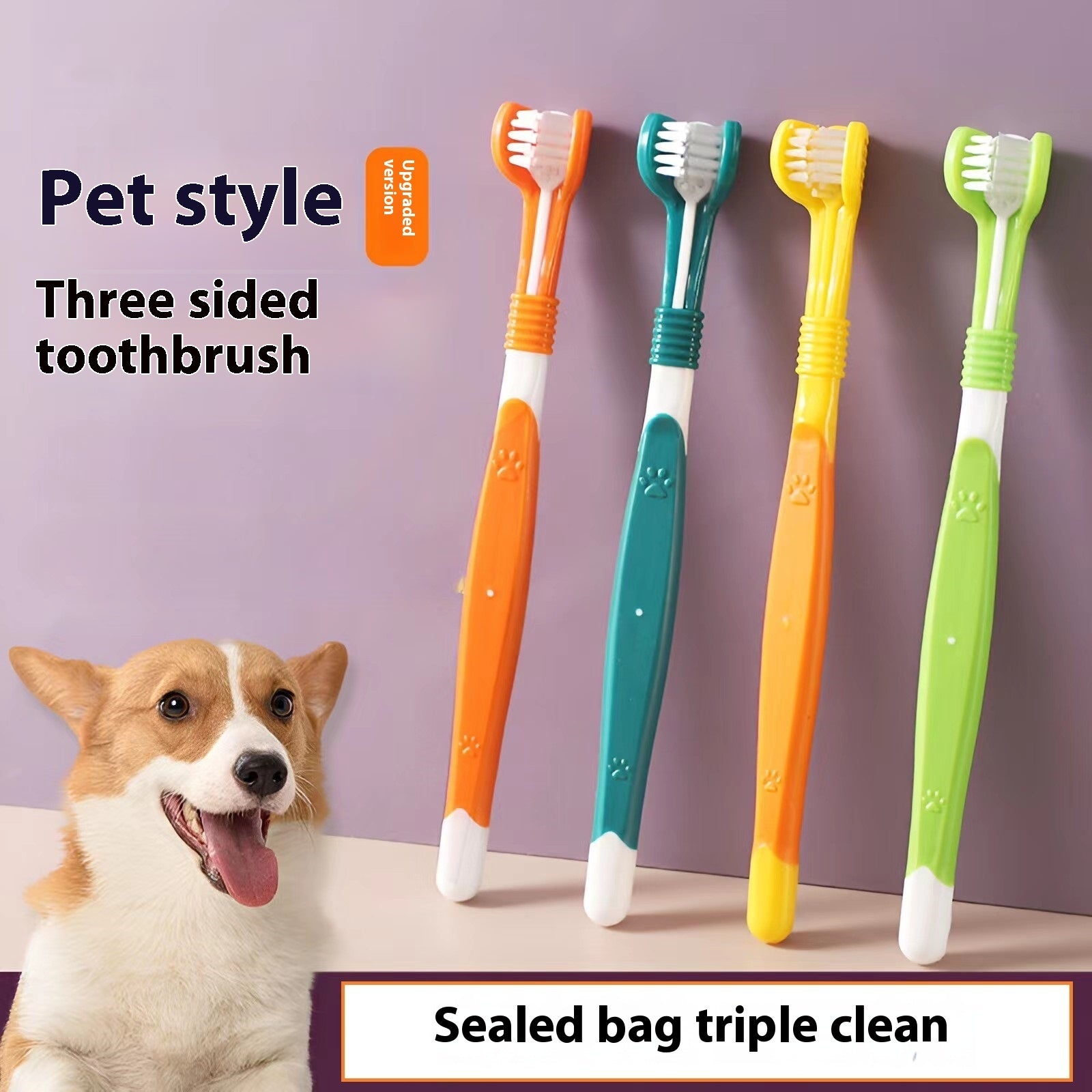 Skip the Vet Bill Dual Head Toothbrush for Healthy Pet Teeth and Gums