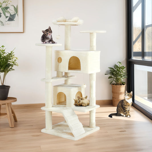 Multi-Level Cat Tree with Double Condos & Sisal Posts