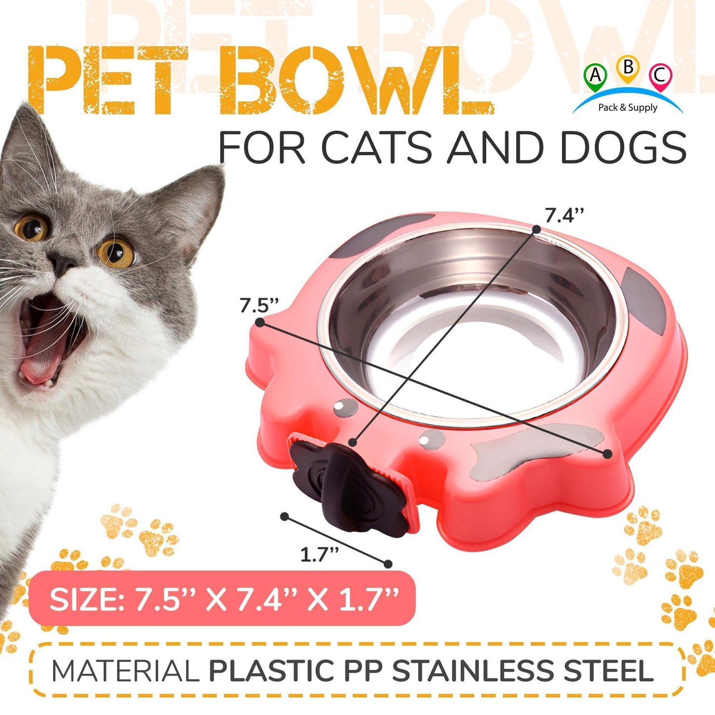 No-Spill Stainless Steel Crate Water Bowl