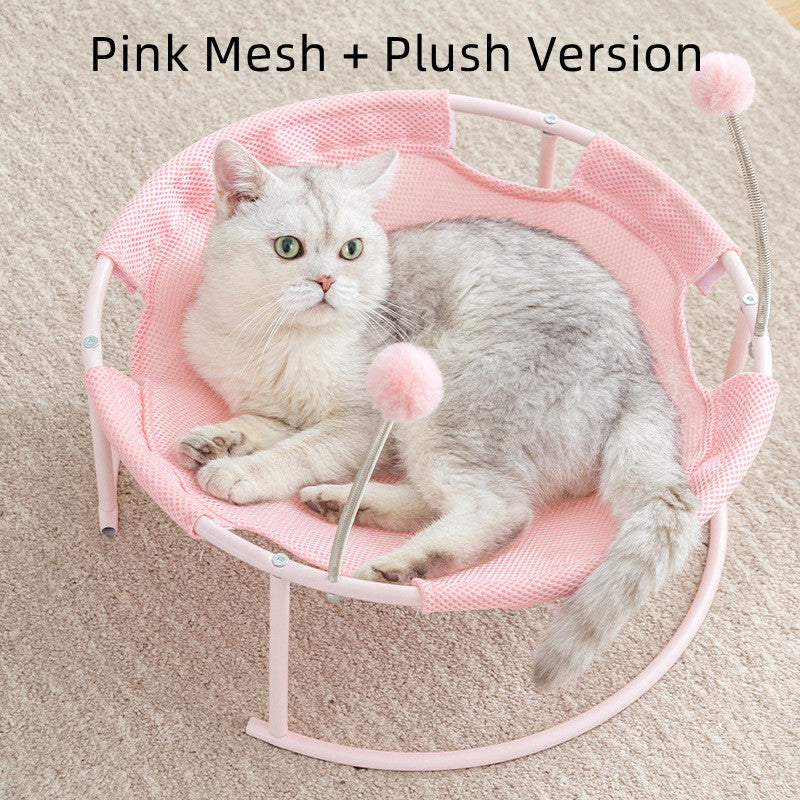 Long Plush Hanging Cat Hammock Bed