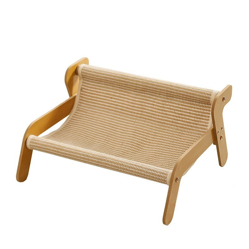 2-in-1 cat scratch board recliner with replaceable pad