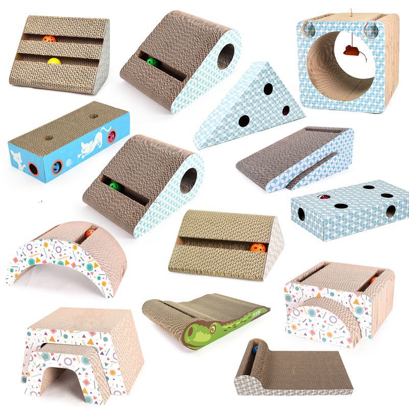 Pick the Shape Your Cat Loves Corrugated Cat Scratcher Variety Pack