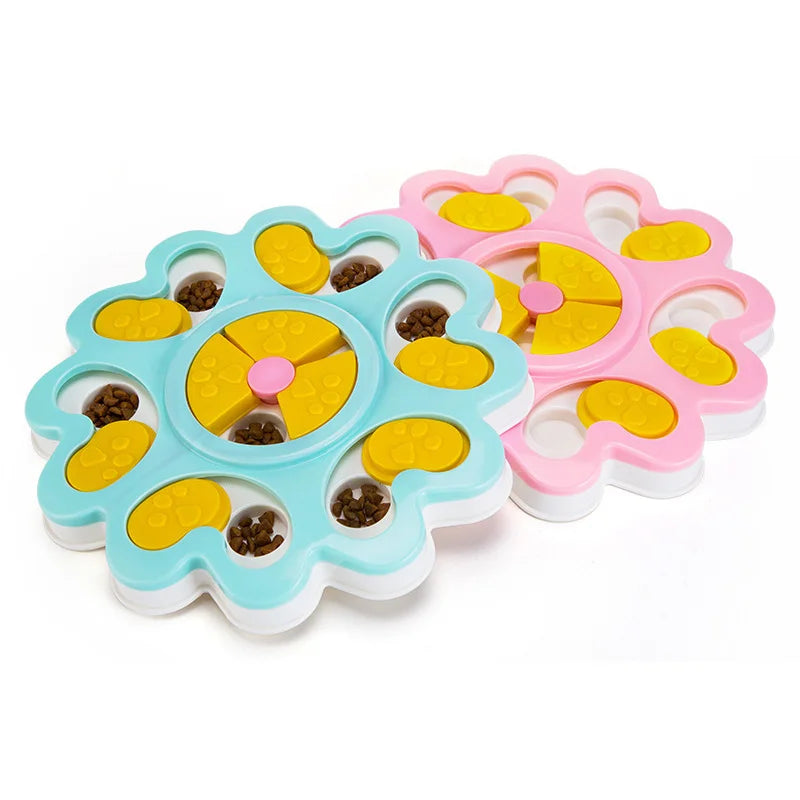 Flower Slow Feeder Dog Bowl