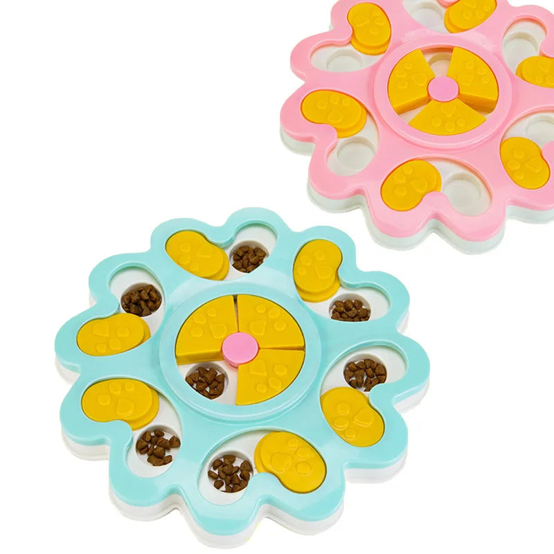 Flower Slow Feeder Dog Bowl
